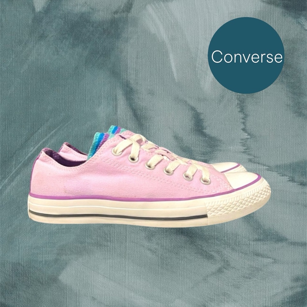 Converse Sneakers, Multi- tongue, size 8, woman, Purple